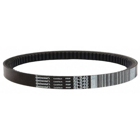 5L650 FHP V-Belt, 65 in Outside Length, 21/32 in Top Width, 25/64" Thickness, 1 Ribs