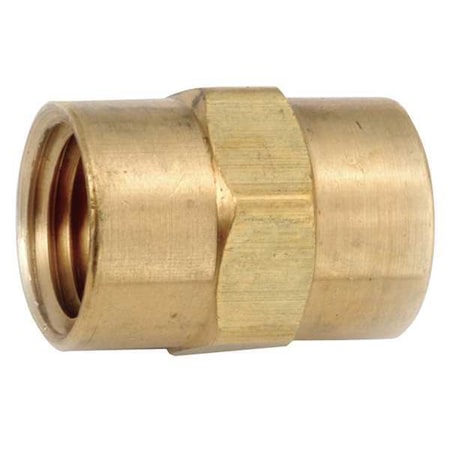 Coupling Brass Coupling, 3/8 in Female NPT X 3/8 in Female NPT
