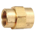 Reducing Coupling Brass Reducing Coupling, 3/8 in Female NPT X 1/4 in Female NPT