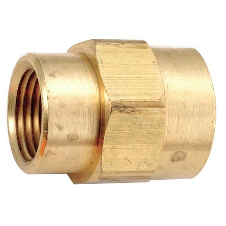 Reducing Coupling Brass Reducing Coupling, 3/8 in Female NPT X 1/4 in Female NPT