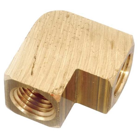 90 Degree Elbow Brass Elbow, 90 Degrees, 1/4 in Female NPT X 1/4 in Female NPT