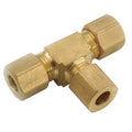 1/4" Compression Low Lead Brass Union Tee
