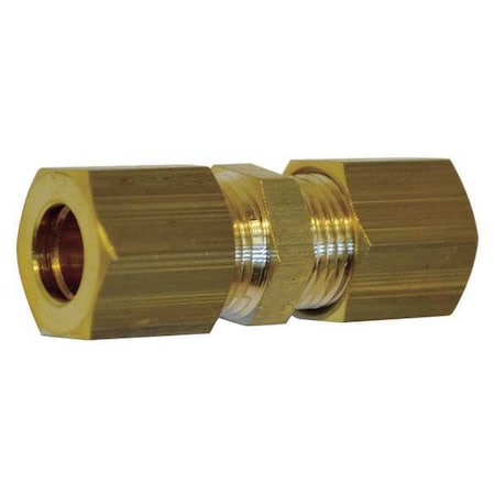 8mm Compression Brass Equal Straight Union 10PK