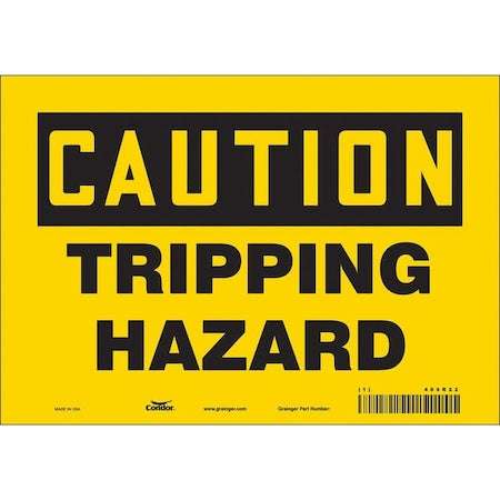 Safety Sign, 7 in Height, 10 in Width, Vinyl, Vertical Rectangle, English, 469R22