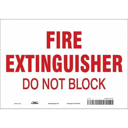 Safety Sign,10" W,7" H,0.004" Thickness