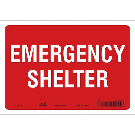 Safety Sign,10" Wx7" H,0.004" Thickness