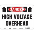 Safety Sign, 10 in Height, 14 in Width, Aluminum, Horizontal Rectangle, English, 479U63