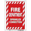 Safety Sign, 10 in Height, 7 in Width, Polyethylene, Horizontal Rectangle, English