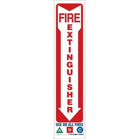 Safety Sign,4" W,18" H,0.004" Thickness