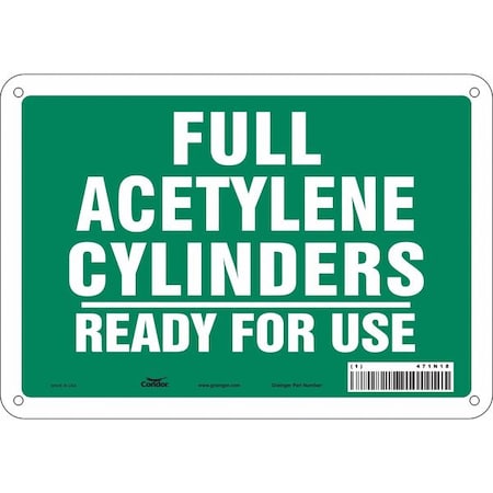 Safety Sign, 7 in Height, 10 in Width, Polyethylene, Vertical Rectangle, English, 471N18