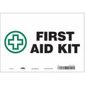 First Aid Kit, 10 in W x 7 in H, Vertical Rectangle, Vinyl, 471T20