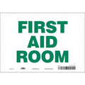 First Aid Room, 10 in W x 7 in H, Vertical Rectangle, Vinyl, 471T34
