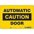 Automatic Caution Door, 10 in W x 7 in H, Vertical Rectangle, Polyethylene, 471V86