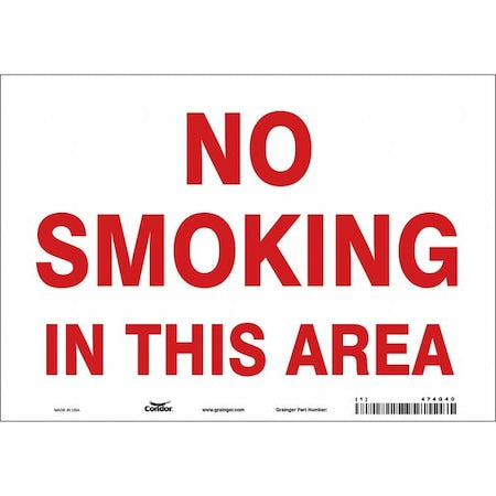 Safety Sign, 7" H, 10" W, Vinyl, Vertical Rectangle, English, 474G40