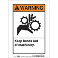 Safety Sign, 10 in Height, 7 in Width, Vinyl, Horizontal Rectangle, English, 475D89