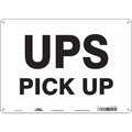 Traffic Sign, 10 in H, 14 in W, Polyethylene, Horizontal Rectangle, English, 477T28