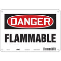 Danger Sign,10" Wx7" H,0.032" Thickness, 478F45