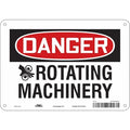 Safety Sign, 7 in Height, 10 in Width, Polyethylene, Vertical Rectangle, English, 478R95