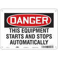 Safety Sign, 7 in Height, 10 in Width, Polyethylene, Vertical Rectangle, English, 478T56
