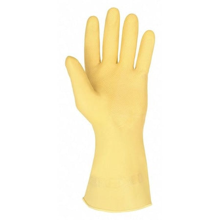 5110 Chemical Resistant Gloves, Natural Rubber Latex, 12 in L, 18 mil, Amber, M, 1 PR