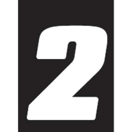 NumberLabel,Vinyl,5-1/2inH,3-7/8inW,PK3