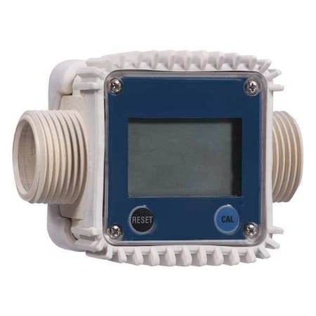 Flowmeter,Turbine,LCD,4 to 15 gpm