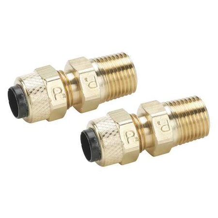 Compression Fitting,1/8 in. Size,Brass