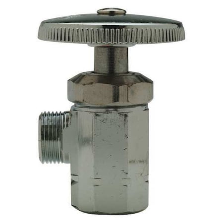 Water Supply Stop,Brass,1/4-Turn,3/8"