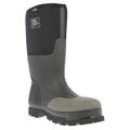 Men's Forge Rubber Boot, Steel Toe, 16" Height, Black, 12