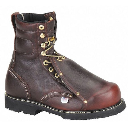 Men's 8-Inch Work Boot, 12 1/2 EE, Steel Toe, 8 in H, Briar Brown, 505