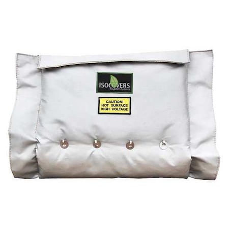 4" x 18" L Fiberglass Insulated Pipe Jacket 3" Wall