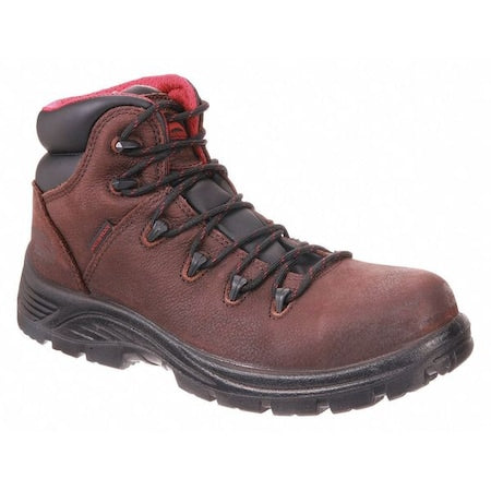 Men's Hiker Boot, 11 1/2, Composite Toe, 6 in H, Brown, A7221