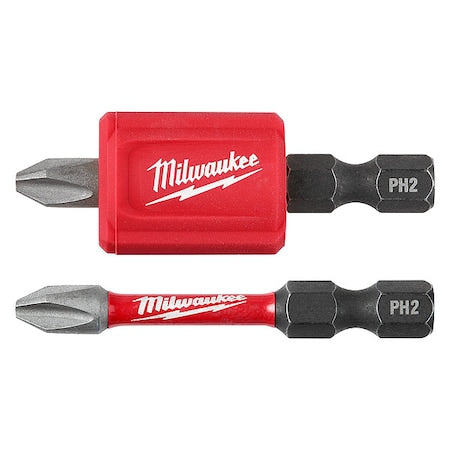 3 pc. SHOCKWAVE Impact Duty Magnetic Attachment and 2 in. Phillips No 2 Power Bit Set