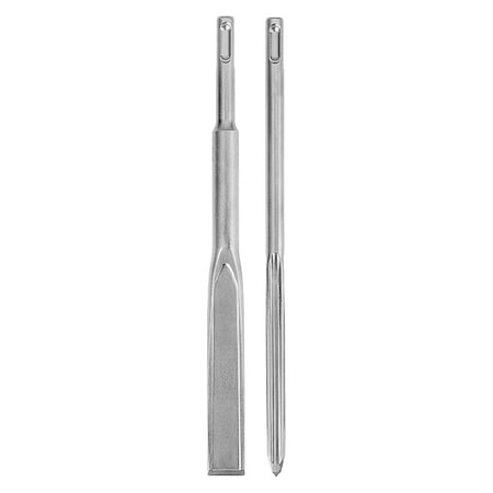 SDS-Plus Sledge Bull Pnt,Flat Chisel 2PK