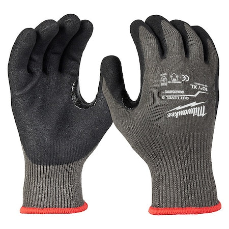 Work Gloves, Cut Level A5 ,Dipped ,Nitrile ,Sandy ,XL 1 PR