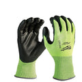 High Visibility Cut Level 4 Polyurethane Dipped Gloves- XXL
