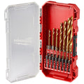15 pc. SHOCKWAVE Impact Duty RED HELIX Titanium Drill Bit Set