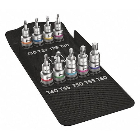 1/2 in Drive Torx(R) Socket Bit Torx(R) T20, T25, T27, T30, T40, T45, T50, T55, T60 Tip, 2 3/8 in L