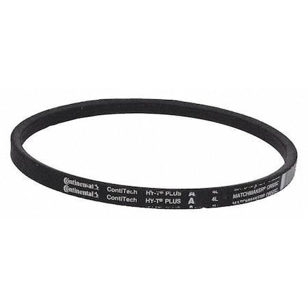 A17 Classical V-Belt, 19 in Outside Length, 1/2 in Top Width, 5/16" Thickness, 1 Ribs