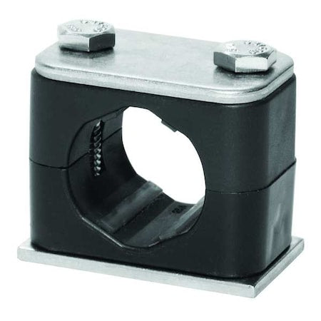 Tube Clamp,2.68in H,316 SS,Size 1-1/4in