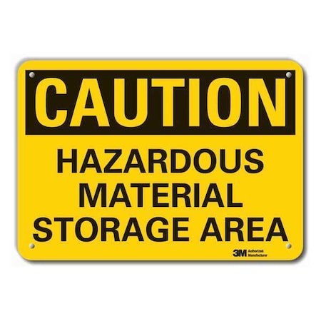 Caution Sign, 7 in H, 10 in W, Vertical Rectangle, English, LCU3-0331-RA_10x7