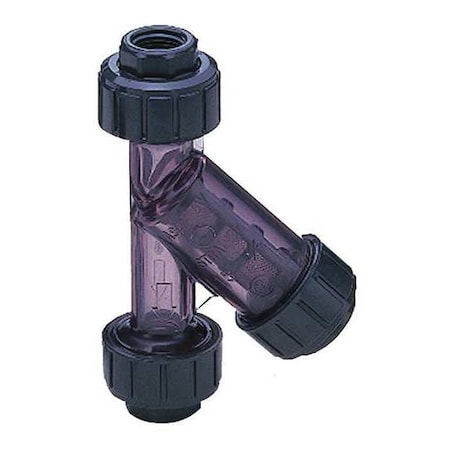 Y Strainer, 3 in Pipe, Socket, PVC, 85 psi