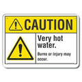 Caution Sign, 7 in H, 10 in W, Plastic, Vertical Rectangle, English, LCU3-0028-NP_10x7