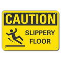 Caution Sign, 10 in H, 14 in W, Plastic, Horizontal Rectangle, English, LCU3-0140-NP_14x10
