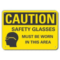 Caution Sign,Recycled Aluminum,10 in. H, LCU3-0166-RA_14x10