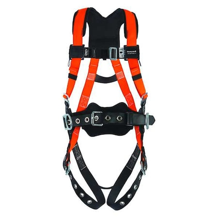 Titan II Full Body Harness, 2XL, 400 lb., Mating Chest/ Tongue Leg Straps, Back, Hips D-Ring