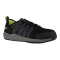 Men's Athletic Shoe, Steel Toe, Mesh Upper, Rubber Outsole, Lace Up, Black, 7 1/2 M