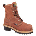 Women's Logger Boot, 7, Composite Toe, 8 in H, Brown, CA1435
