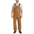 102776 Bib Overalls, Cotton, 12 oz Fabric Weight, 32 in Inseam, Brown, 40 x 28