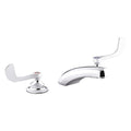 Manual Straight Spout Bathroom Faucet, 8" Mount, Chrome